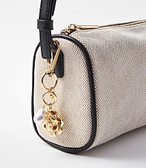 Pearlized Floral Bag Charm carousel Product Image 1