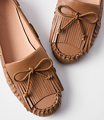 Fringe Bow Moccasins carousel Product Image 3