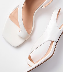 LOFT Versa Asymmetrical Leather Kitten Heels carousel Product Image 3