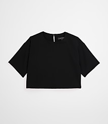 Petite LOFT Versa Crepe Drape Relaxed Tee carousel Product Image 5
