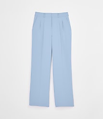 LOFT Versa Crepe Drape Pleated Relaxed Straight Pants carousel Product Image 5