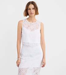 Petite Floral Lace Shell carousel Product Image 2