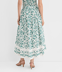 Tall Floral Pull On Midi Skirt carousel Product Image 3