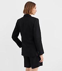Tall Linen Blend Tie Waist Modern Blazer carousel Product Image 4
