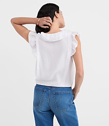 Ruffle V-Neck Top carousel Product Image 2