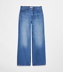 Rivete Tall Mid Rise Wide Leg Jeans in Vintage Dark Wash carousel Product Image 4