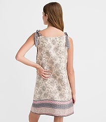 Petite Patchwork Tie Strap Mini Dress carousel Product Image 2