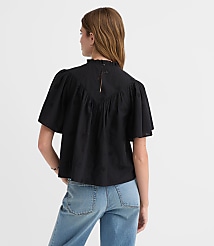 Petite Eyelet Flutter Sleeve Blouse carousel Product Image 2