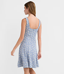 Floral Ponte Seamed Mini Dress carousel Product Image 2