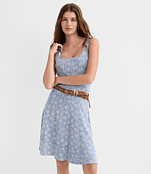 Floral Ponte Seamed Mini Dress carousel Product Image 3