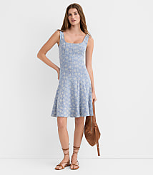 Floral Ponte Seamed Mini Dress carousel Product Image 1