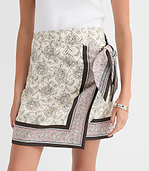 Patchwork Mini Wrap Skirt carousel Product Image 2