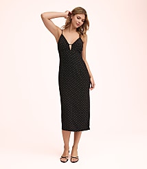 Lately Dotted Cutout Midi Slip Dress carousel Product Image 2