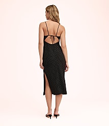 Lately Dotted Cutout Midi Slip Dress carousel Product Image 3