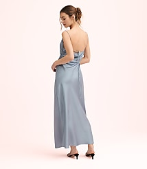 Lately Satin Bias Cowl Neck Gown carousel Product Image 2