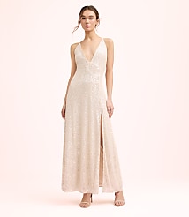 Lately Sequin Strappy V-Neck Gown carousel Product Image 2