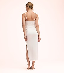 Lately Satin Knotted Cutout Midi Dress carousel Product Image 2