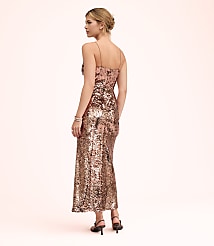 Lately Sequin V-Neck Gown carousel Product Image 4