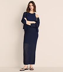 Petite Lou & Grey Mesh Stitch Maxi Sweater Skirt carousel Product Image 1