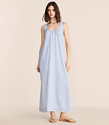 Lou & Grey Crosshatch Linen Cotton Scoop Neck Maxi Pocket Dress carousel Product Image 2