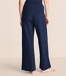 Lou & Grey Pointelle Striped Wide Leg Pajama Pants carousel Product Image 3