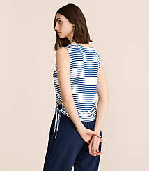 Lou & Grey Striped Essential Modal Side Tie Tank Top carousel Product Image 2