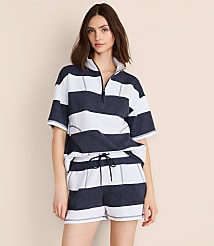 Lou & Grey Striped Terrysoft Shorts carousel Product Image 1