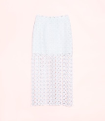 Lately Crochet Lace Fringe Midi Skirt carousel Product Image 4