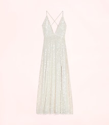 Lately Sequin Strappy V-Neck Gown carousel Product Image 4