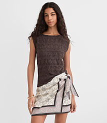 Puckered Ruffle Wedge Top carousel Product Image 1