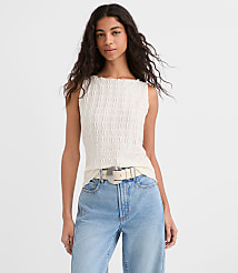 Textured Ruffle Tank Top carousel Product Image 2