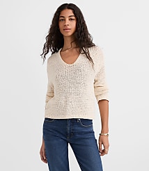 Open Stitch V-Neck Sweater carousel Product Image 4