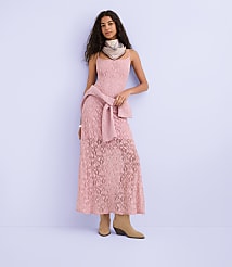 Petite Lace Strappy Scoop Neck Midi Dress carousel Product Image 4