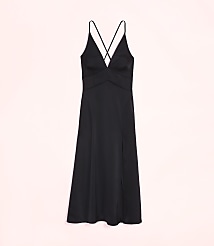 Lately Satin V-Neck Gown carousel Product Image 4