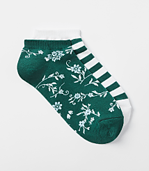 Bouquet & Stripe Sneaker Sock Set carousel Product Image 1