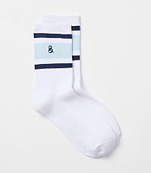Lou & Grey Striped Varsity Ankle Socks carousel Product Image 1