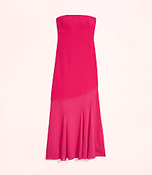 Lately Strapless Mixed Media Gown carousel Product Image 2