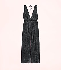 Lately Metallic Pleated Strappy Back Jumpsuit carousel Product Image 4
