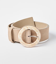 Resin Buckle Suede Belt carousel Product Image 1