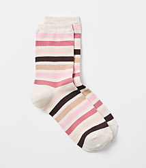 Multicolored Stripe Crew Socks carousel Product Image 1