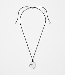 Oval Cord Pendant Necklace carousel Product Image 1