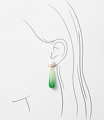 Pearlized Resin Statement Earrings carousel Product Image 2