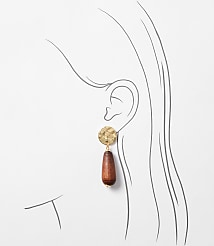 LOFT Beach Wood Drop Earrings carousel Product Image 2