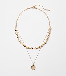 Coin Layered Statement Necklace carousel Product Image 1