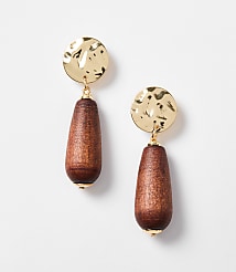 LOFT Beach Wood Drop Earrings carousel Product Image 1