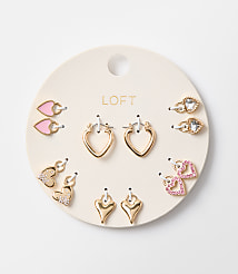 Heart Hoop Earring Set carousel Product Image 1
