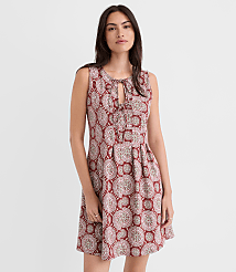Tiled Pintucked Bow Mini Pocket Dress carousel Product Image 3