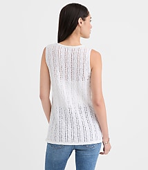 Pointelle Bow Sweater Vest carousel Product Image 3