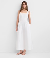 Seamed Waist Midi Pocket Dress carousel Product Image 1