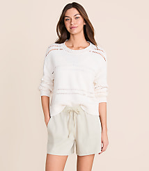 Petite Lou & Grey Pointelle Striped Sweater carousel Product Image 1
